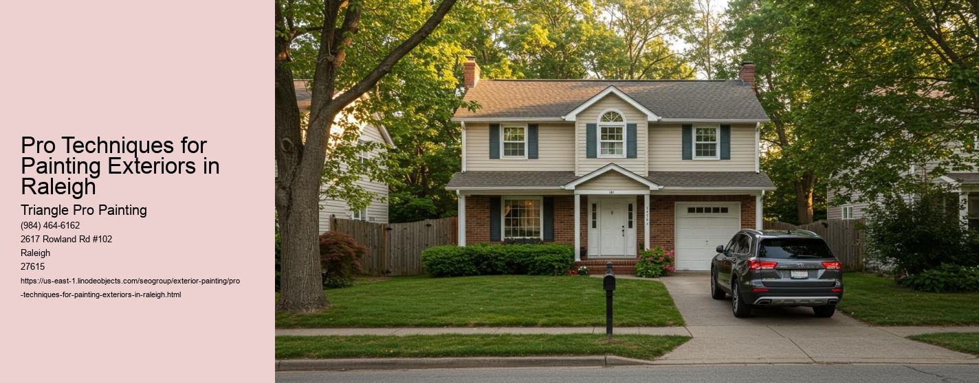 Pro Techniques for Painting Exteriors in Raleigh