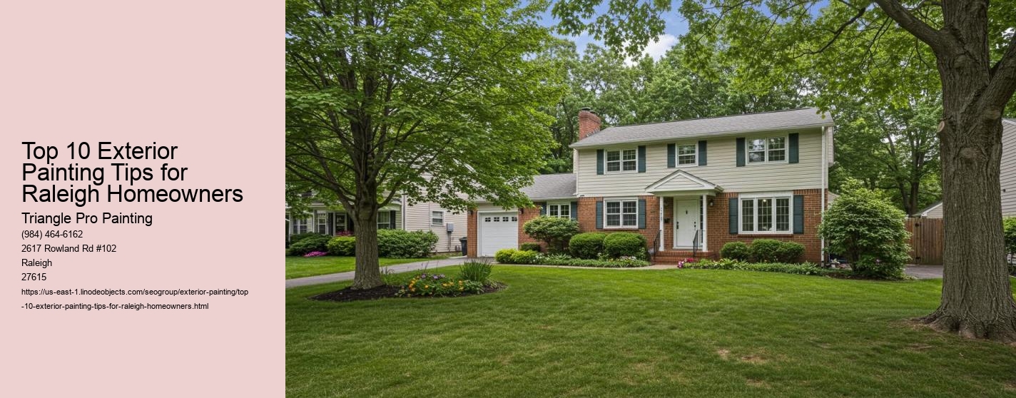 Top 10 Exterior Painting Tips for Raleigh Homeowners